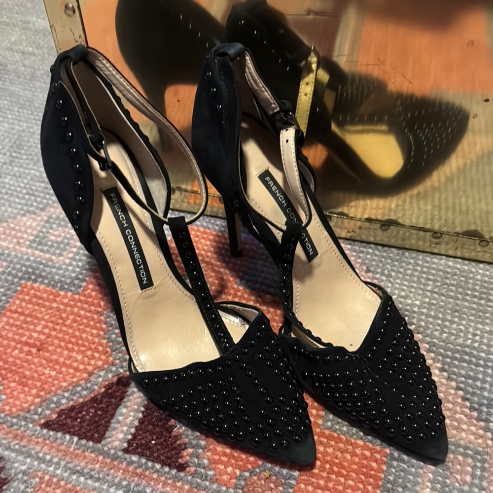 French Connection Black Stiletto Heels